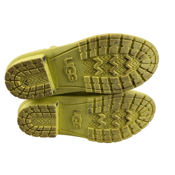 UGG Chevonne Yellow Waterproof Chelsea Rain Boots Womens 8 Dopamine - Picture 10 of 12